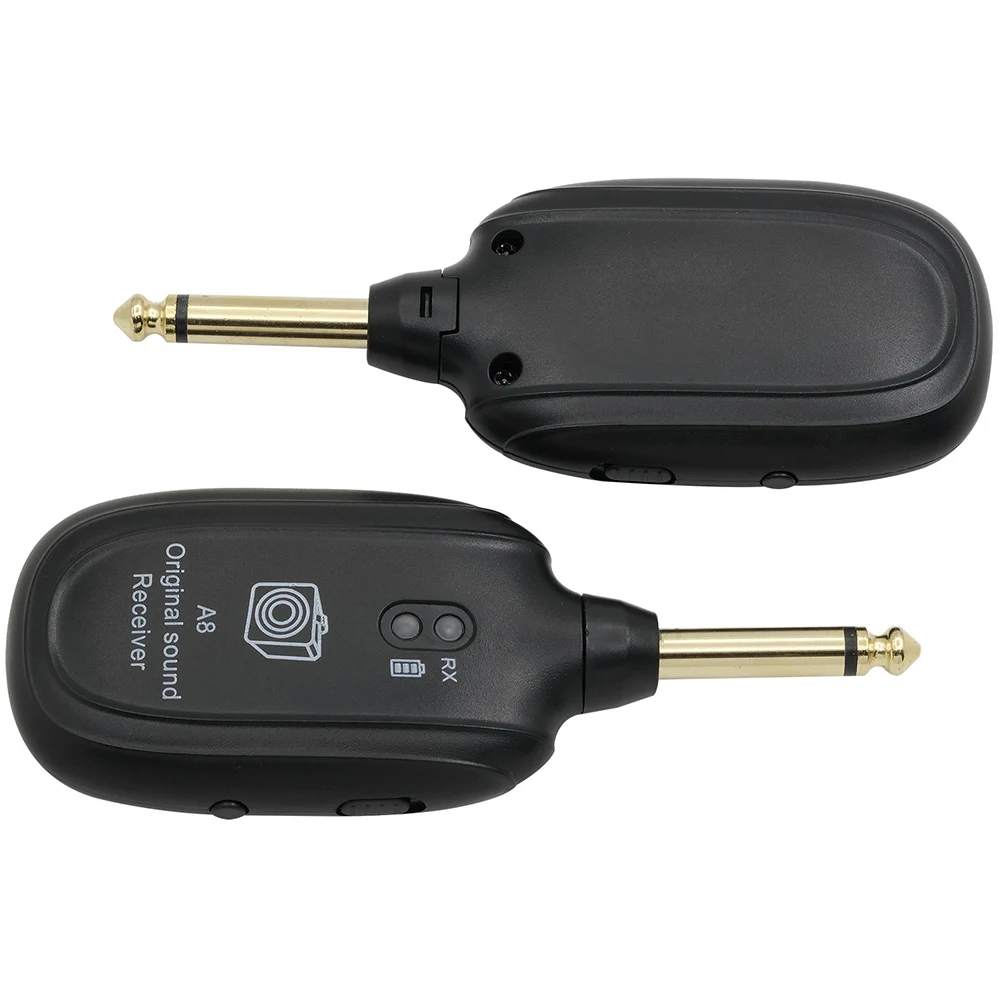 A8 Guitar Wireless System Transmitter Receiver Built-In Rechargeable Audio Guitar Wireless System for Electric Guitar Bass