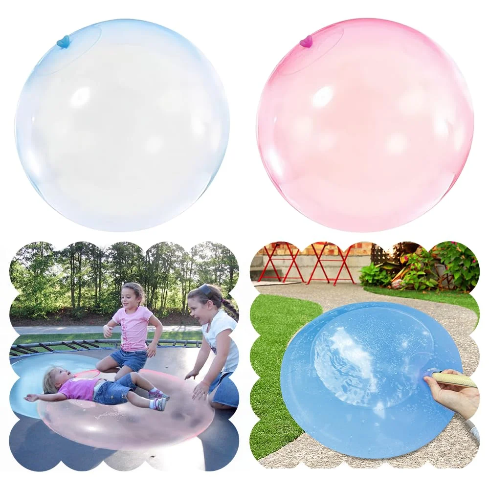 Bubble Machine Outdoor - 70CM Bubble Ball, Aufblasbarer Riesenball, Elastischer