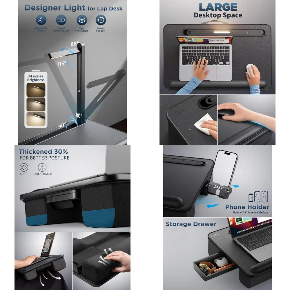 Lap Desk With Led L…