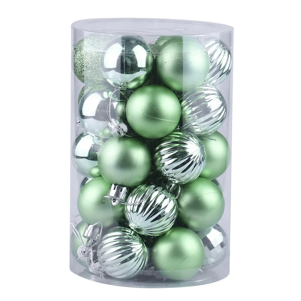 

34pcs Christmas Tree Decoration 4cm Plastic Christmas Balls Sparkling Christmas Ball Xmas Tree Decoration Hanging Ornament