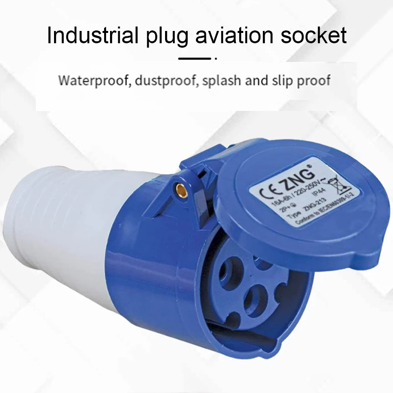 1/2PC Mains Plug Hook Up Site Socket Adapter 240v 16A Caravan Motorhome Camper Van  Durable RV Docking Explosion-Proof Plug