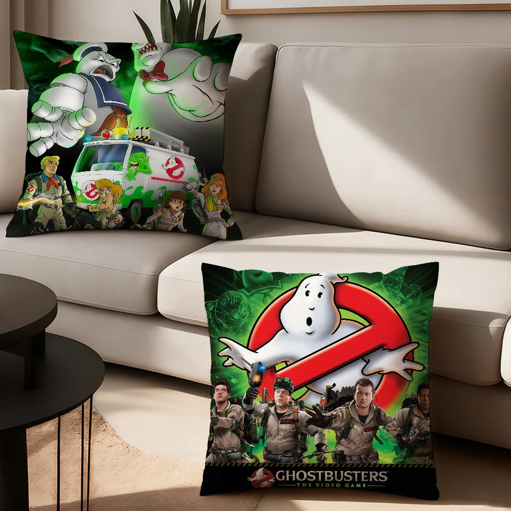 

Cartoon E-Extreme G-Ghostbusters Pillow Case Office Cushions Suitable For Sofa Car Bedroom Decorative Cushion Cover
