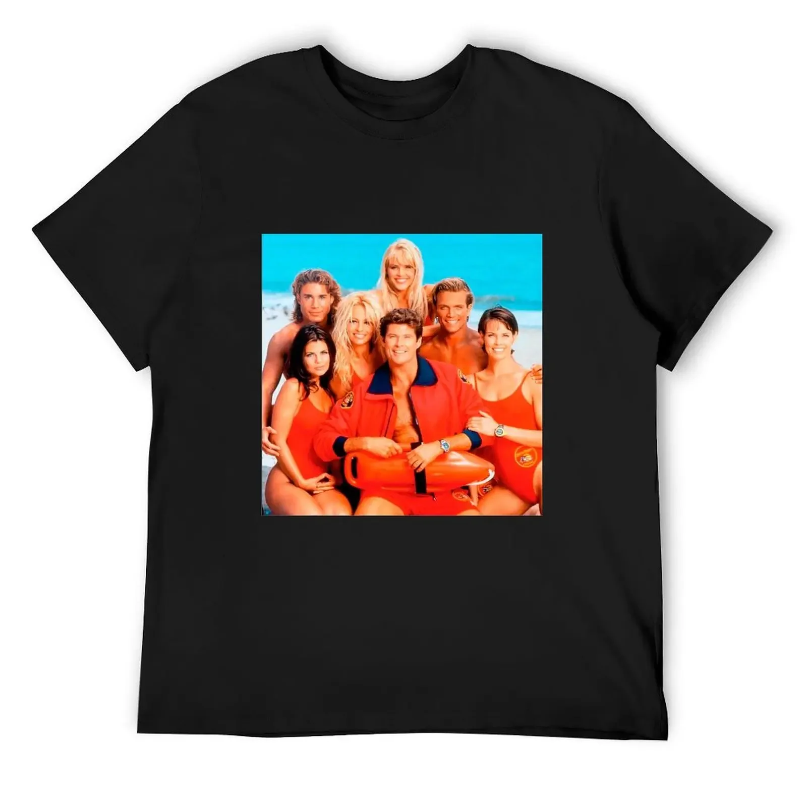 

Baywatch T-Shirt summer clothes blue archive korean fashion summer tops plain t shirts men
