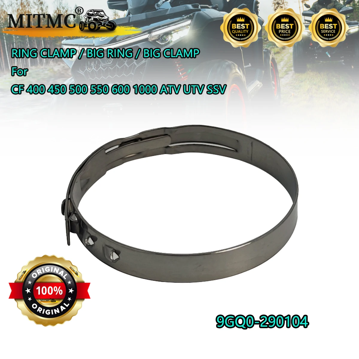 RING CLAMP / BIG RING / BIG CLAMP For CF 400 450 500 550 600 1000 ATV UTV SSV  Drive ShaftRubber Boot/Seal Boot 9GQ0-290104