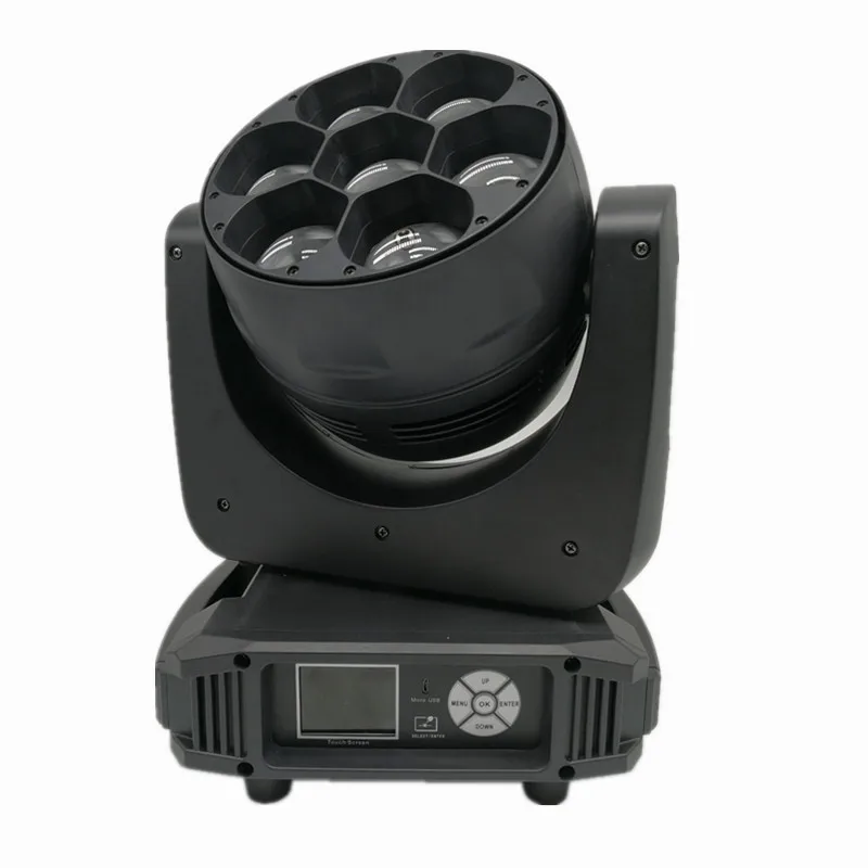 

Высокая яркость, 7 шт., 40 Вт, полноцветный светодиод RGBW, фокусировка и окрашивание, встряхивающий головной светильник, 4 в 1, зум, сценический эффект, свет dj