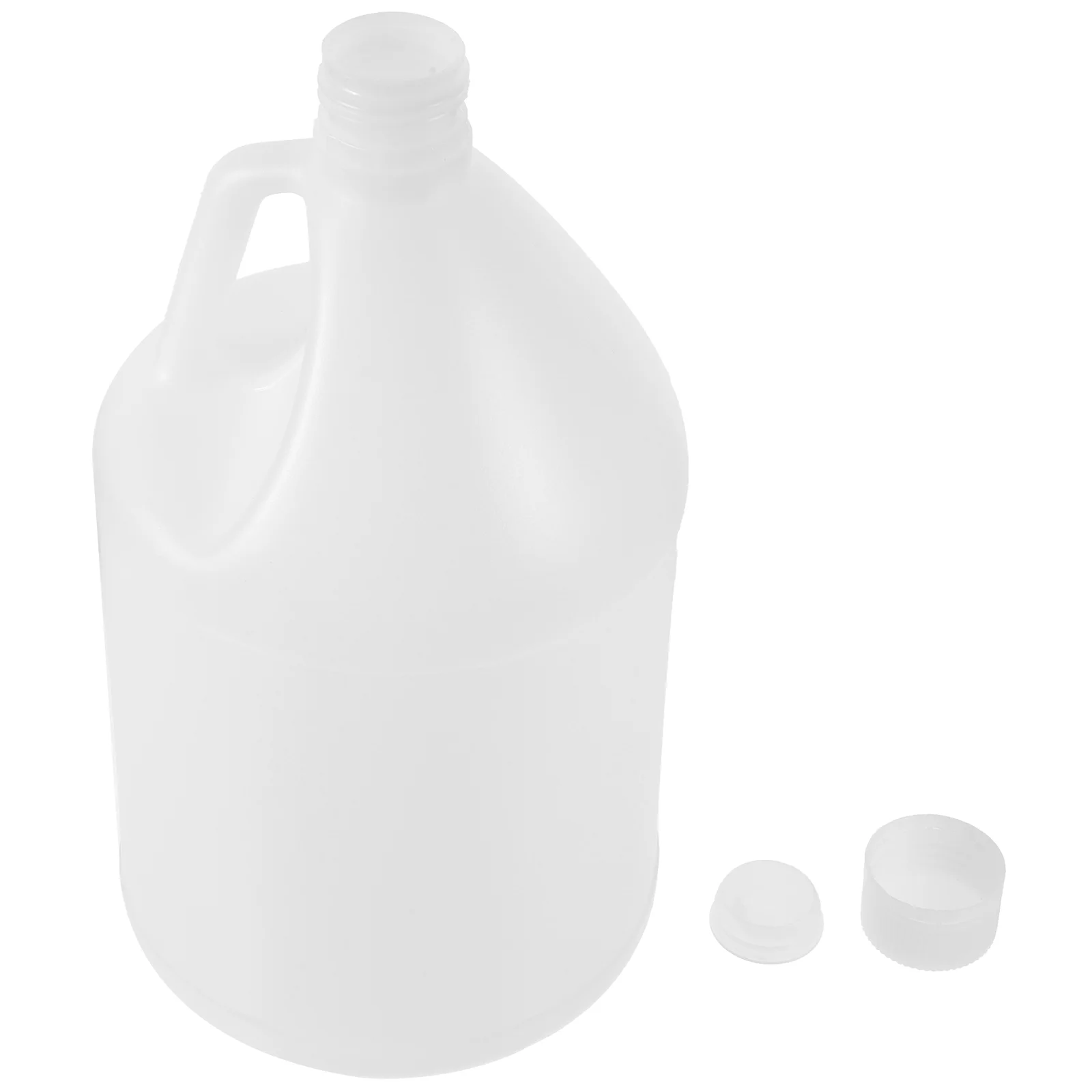 Plastic Barrel Sauce Container with Lid Clear Water Bottles Pitcher White Jug Large Capacity Kettle 4 Liter Gallon