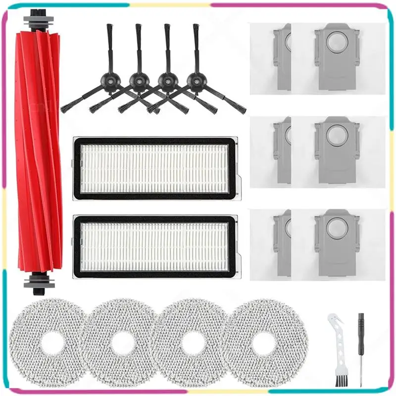 

B13C Accessories Kit For Roborock Q Revo S, Qevo Pro, Qrevo Plus Robot Vacuum Cleaner Replacement Parts