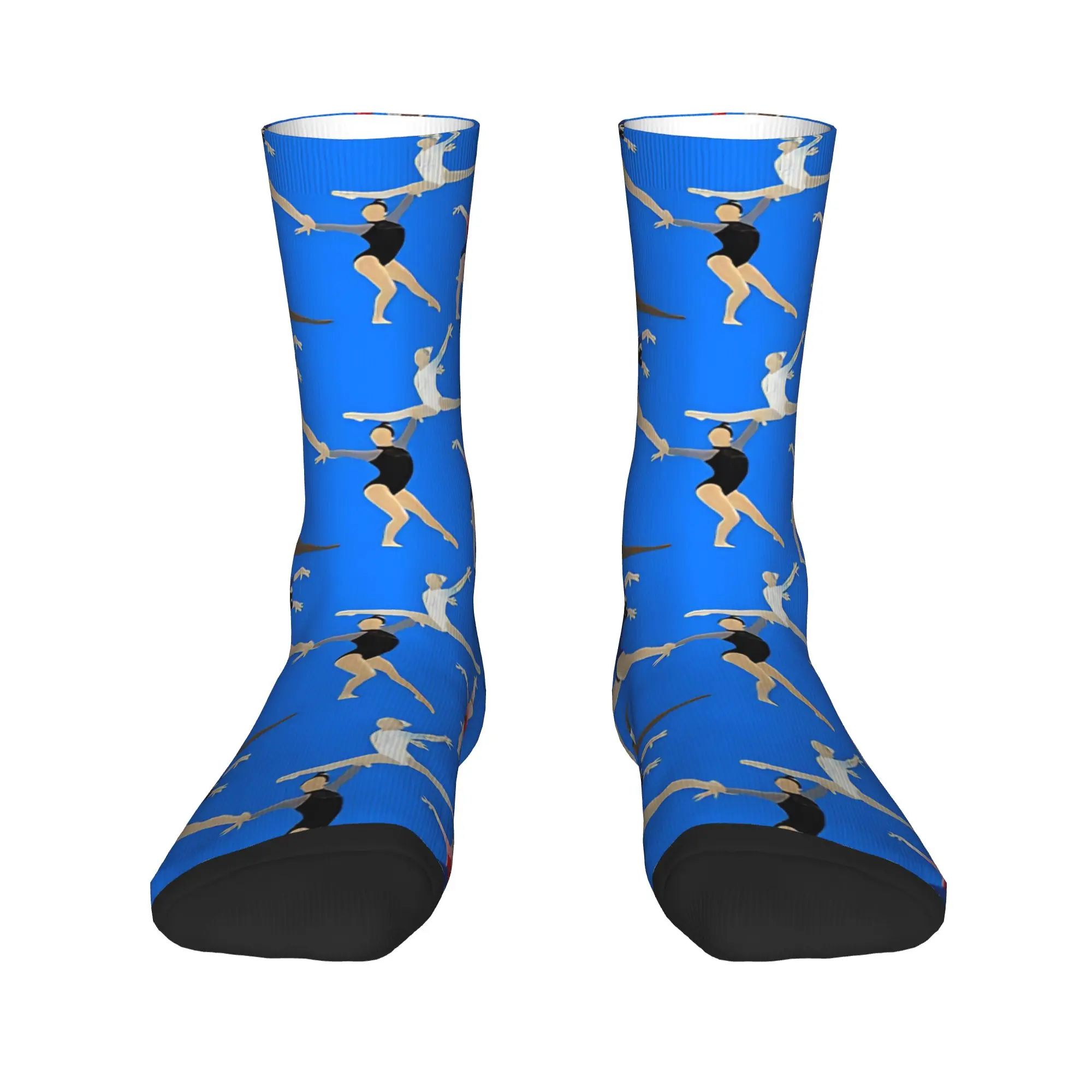 Gymnastics World Championship Team Art  Stockings  Casual Socks Men's Quality Socks Spring Cycling Graphic Anti Slip Socks Gift