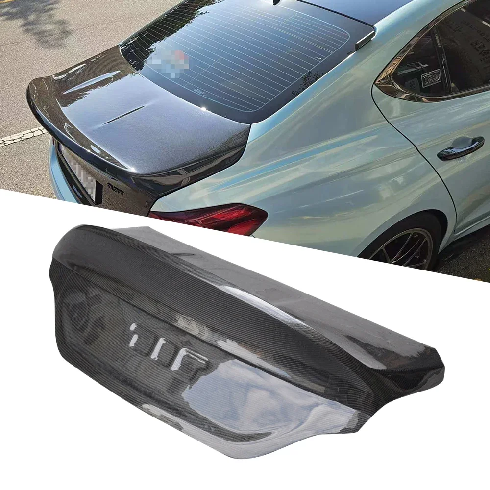 CSL Style Carbon Fiber Rear Trunk Boot Cover for 2017-2020  G70 Genesis Auto Tuning Exterior Accessories