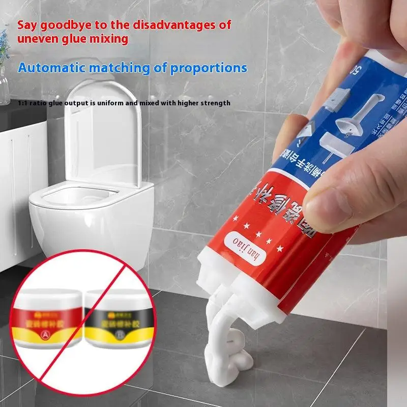 1 Set For Porcelain Ceramic Enamel Tile And Ceramic Glaze Repair Paste Fix Tub Chips And Sink Cracks With Super Adhesion