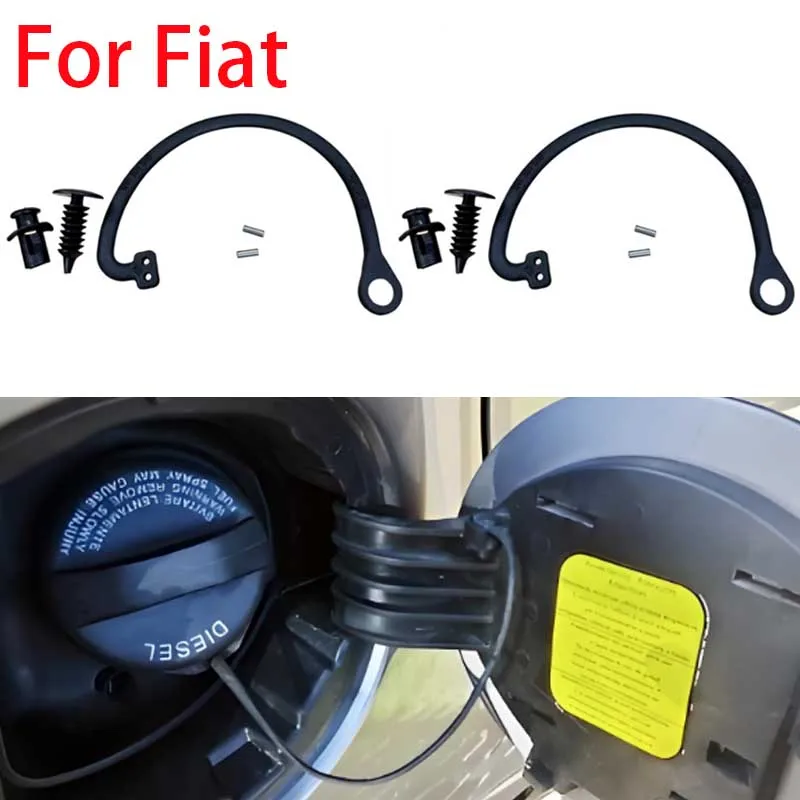 2X Anillo de sujeción para cable de tapa de tanque de combustible de primera calidad para Fiat 500/Grande Punto/Bravo/Doblo y Alfa Romeo - Seguro y duradero