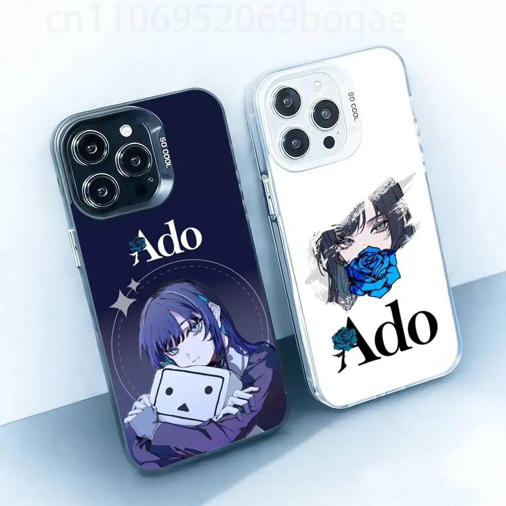 

A-Ado Japanese Singer Hard Phone Case for IPhone 17 16 15 14 13 12 11 Pro Max Plus16E X XR XS Max shockproof Full Cover