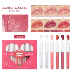 6 pz/set Mirror Liquid Lipstick Waterproof Long Lasting Lip Gloss rossetti rossi Lipgloss Makeup Lip Tint Cosmetics