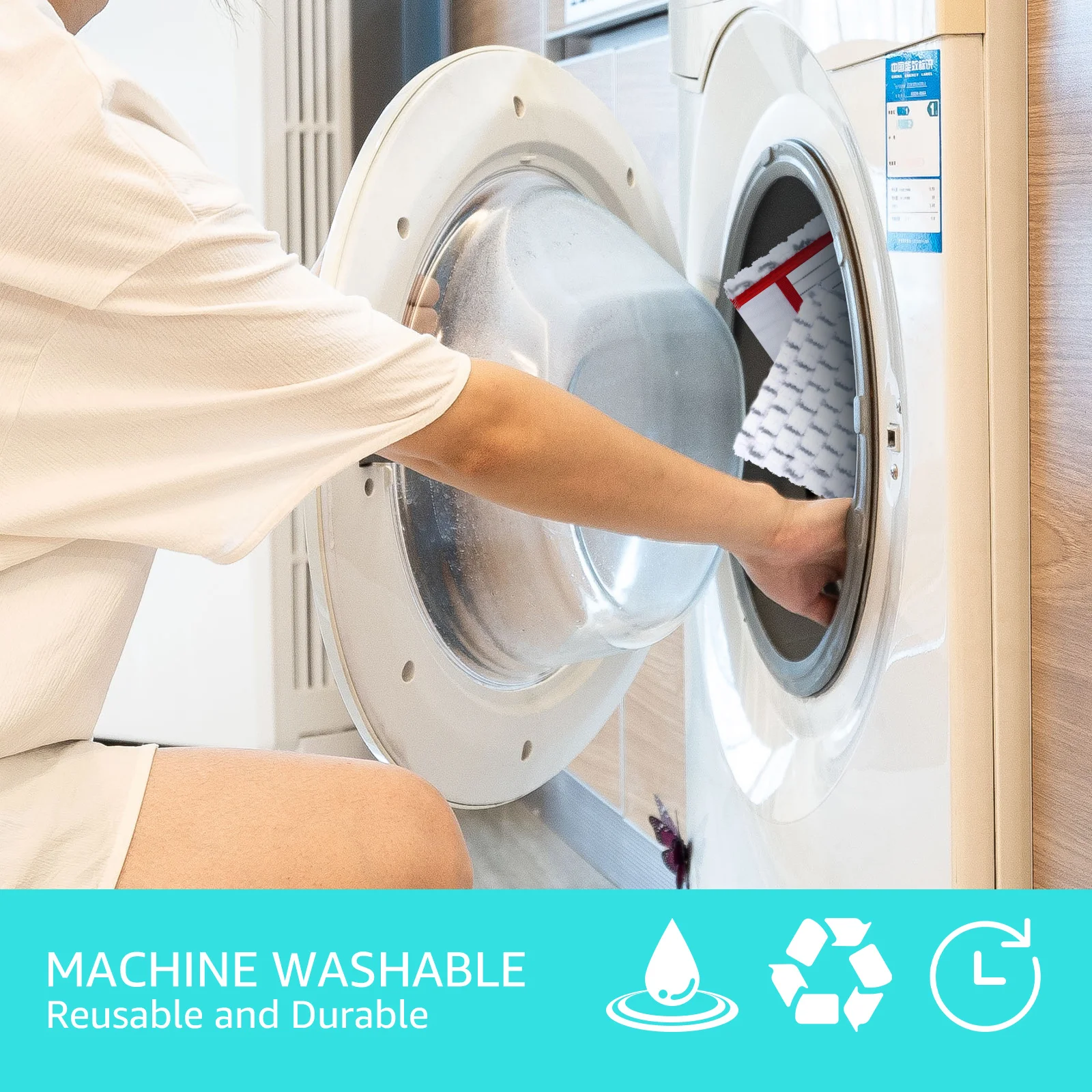 Almohadillas de microfibra para mopa, recambio para Vileda 1-2, pulverizador, paquete de 5 unidades