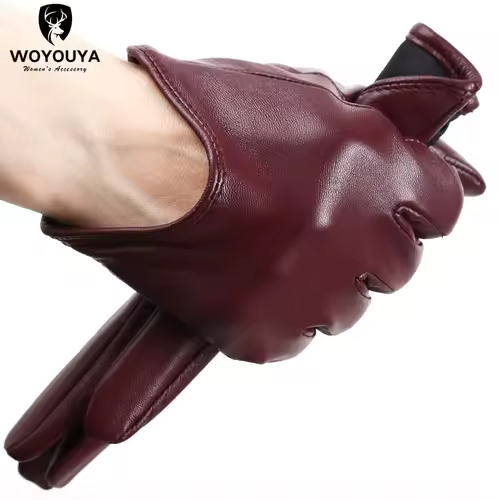 Fashion color Apparel Accessories women's leather gloves,comfortable short Women mitten,warm winter gloves women-2001 - Image 10