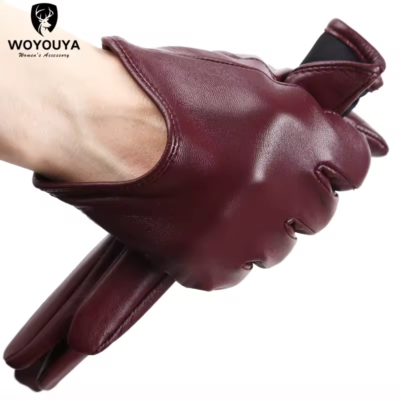 Fashion color Apparel Accessories women's leather gloves,comfortable short Women mitten,warm winter gloves women-2001 - Image 10