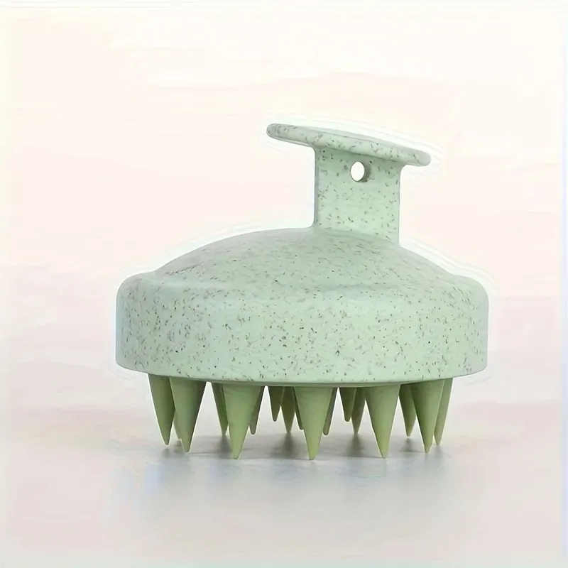 قطعة واحدة من فرشاة شامبو السيليكون وأداة تدليك الجسم - غسل الشعر، فرشاة حمام، مريحة لفروة الرأس والعناية بالجسم