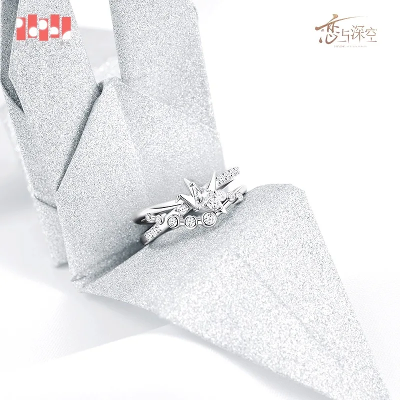 خاتم كاليب الأصلي الحب والعميق كاليب أزياء تنكرية إكسسوارات تنكرية لعبة أنيمي فتاة النساء خاتم الذكور هدية الهالوين #4