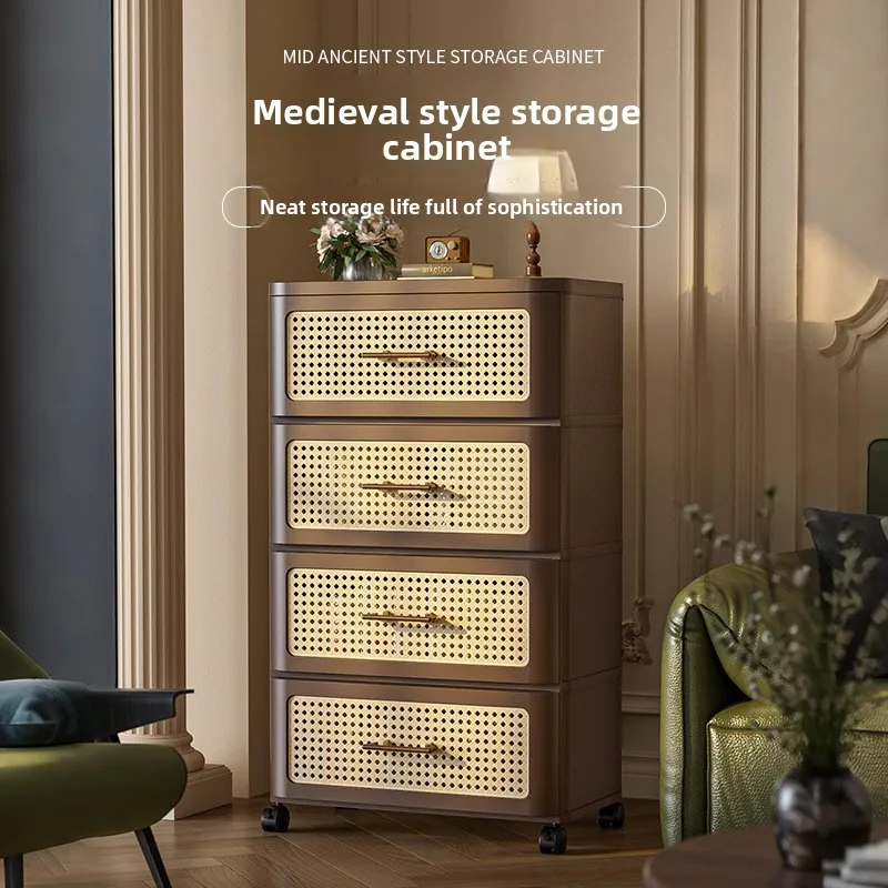 خزانة بأدراج منزلية، خزانة للوجبات الخفيفة العتيقة، خزانة بلاستيكية، غرفة النوم المنزلية، غرفة المعيشة، صندوق تنظيم #3