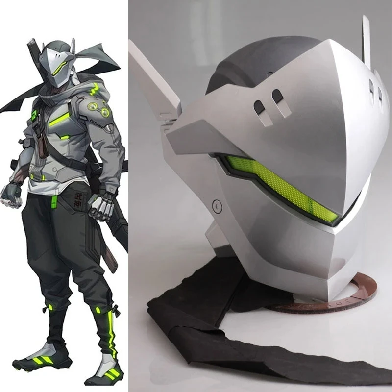 Genji Cosplay Costume para homens e mulheres adultos, Game Overwatch, Uniforme, Roupas, Halloween, Carnaval