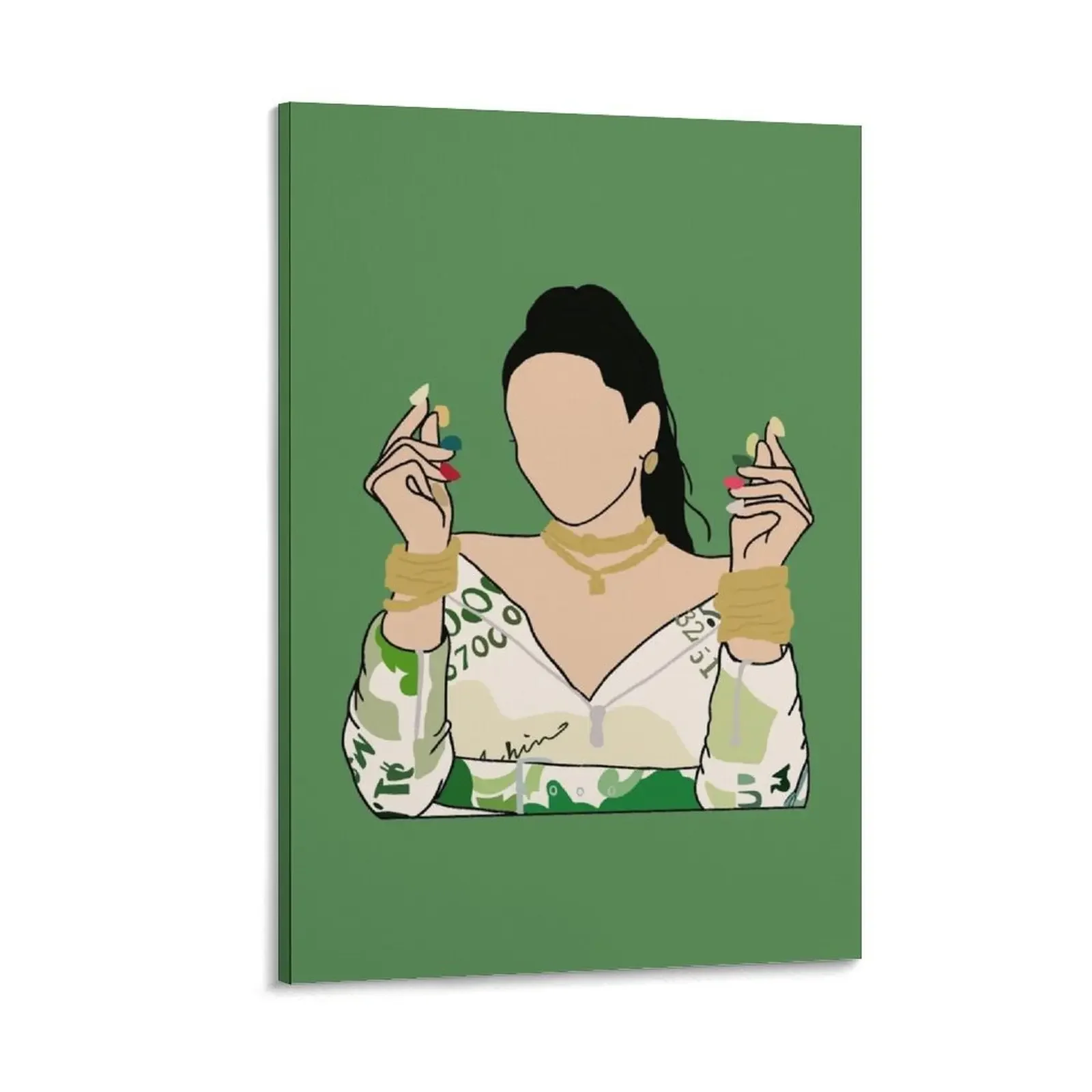 

Rosalía Milionària outline Canvas Painting room decors aesthetic anime posters wall decoration Decoration pictures room wall