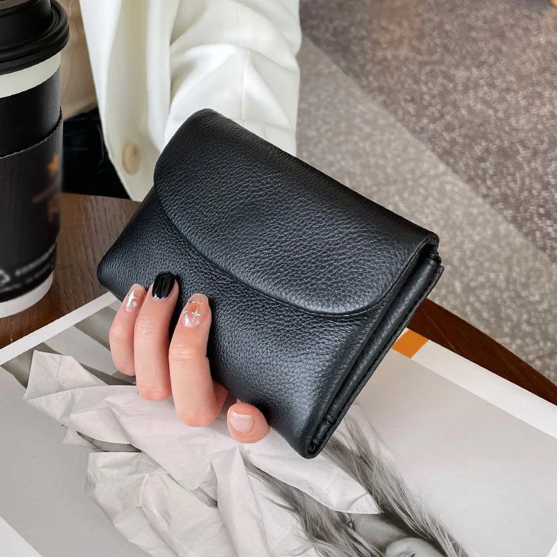 WERLLANDS PU Fuzzy Surface Women Short Wallet Multi Card Slots Foldable Purse for Ladies