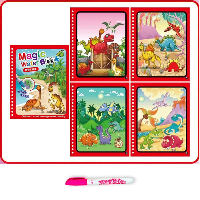 Hoge kwaliteit magisch watertekenboek Montessori speelgoed herbruikbaar zintuiglijk vroeg onderwijs kleurboek voor kinderen