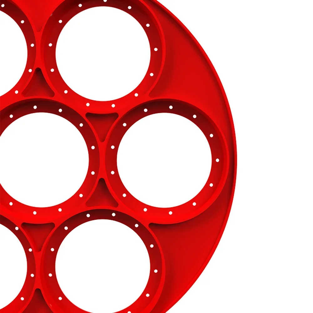 식품 등급 실리콘 팬 계란 몰드 오믈렛 도구, 들러붙지 않는 계란 팬케이크 메이커 링, 주방 베이킹 몰드, 플립 쿡 액세서리, 7 홀