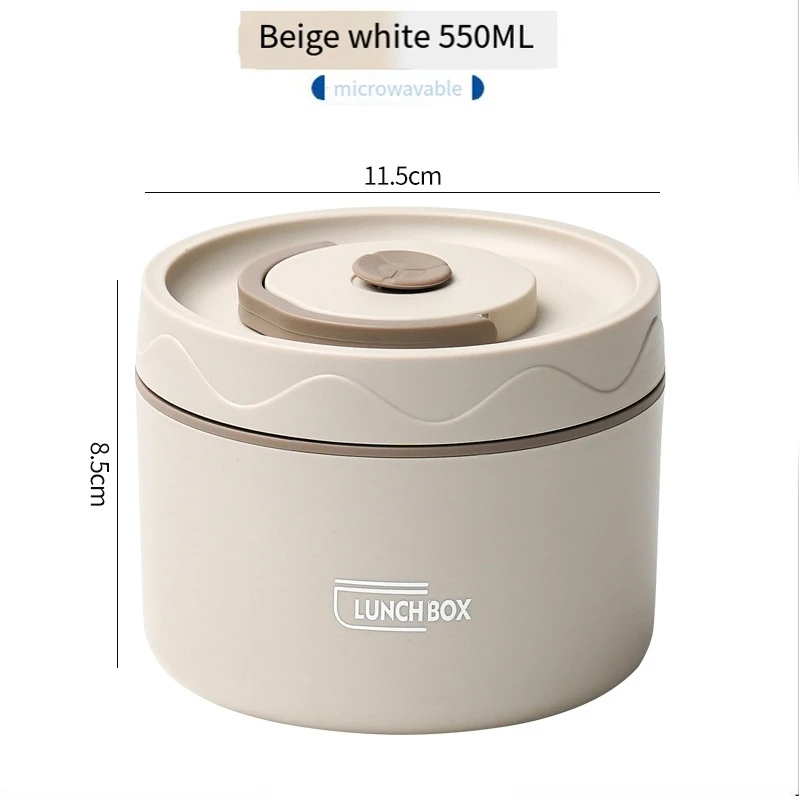 Lebensmittel warm Mittagessen Behälter, Edelstahl Thermal Lunch Container tragbare thermische Bento Box Lebensmittel behälter langlebig