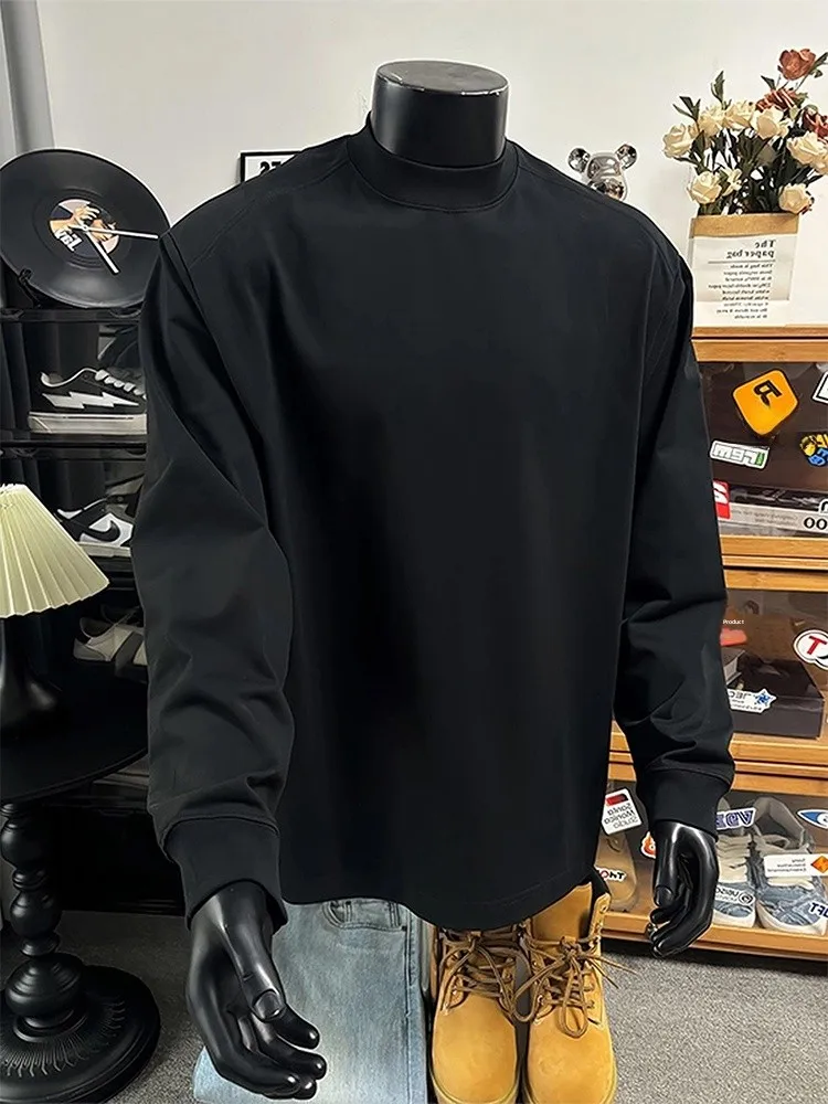 

Мужская футболка Cleanfit Bla из чистого хлопка Long Sve Base Layer irt, осенняя новая футболка с внутренней одеждой, толстовка свободного покроя в тон