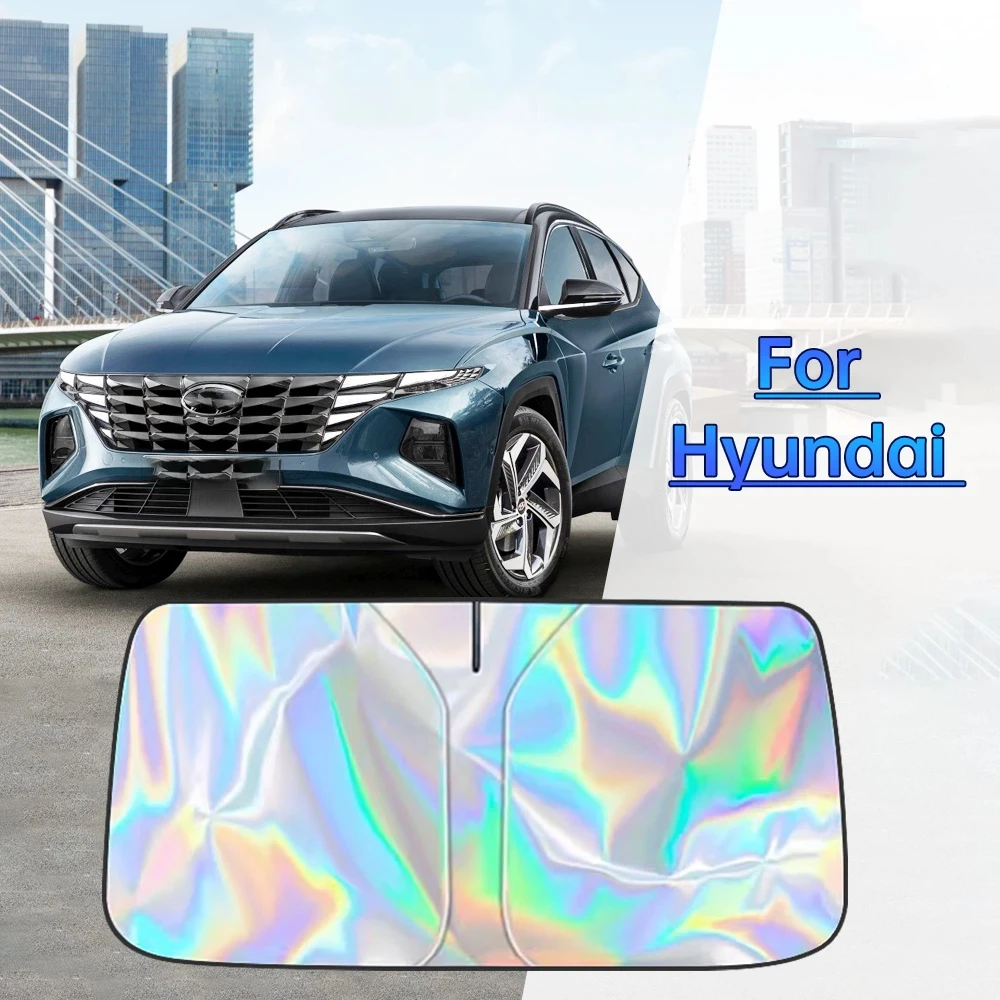 

Car Windshield Sun Shade Covers Visors Auto Front Window Sunscreen For Hyundai Tucson 2016-2022 2023 2024 Parasol Accessories
