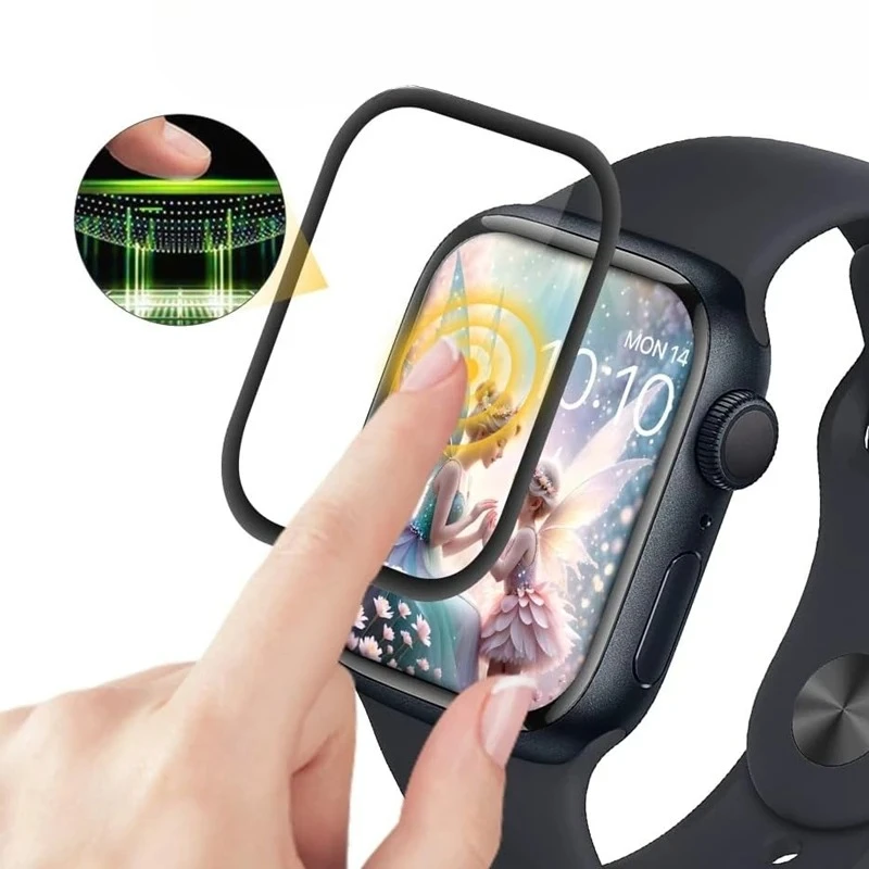طبقة حماية لساعة أبل 46 مللي متر 45 مللي متر 44 مللي متر 41 40 38 42 مللي متر 49 مللي متر واقيات شاشة منحنية iwatch سلسلة الترا 11 10 9 8 7 SE 6 5 #5