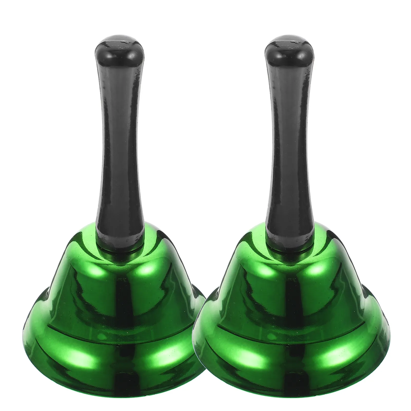2Pcs Xmas Christmas Hand Bells Metal Dinner Party Service Bells Restaurant Call Reception Loud Bell Xmas Hand Bell