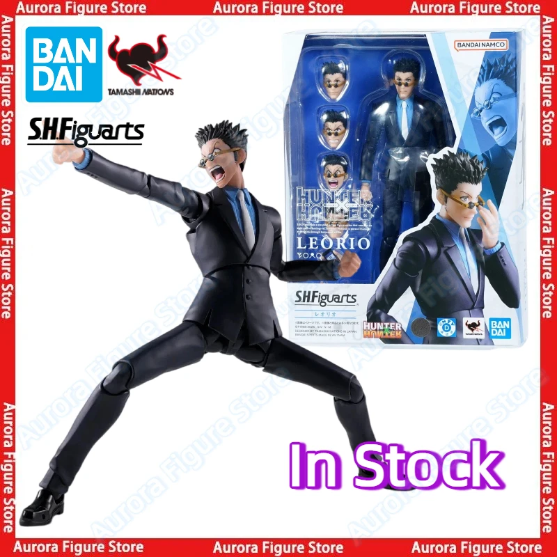 

In Stock 100% Original Bandai SHFiguart SHF HUNTER×HUNTER Leorio Anime Action Figures Model Toys Hobby Collectible PVC Gift