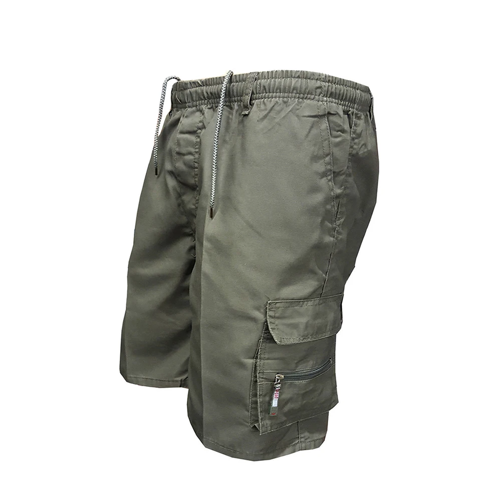 Men\'s Military Cargo Shorts Casual Loose Drawstring Camouflage Tactical Shorts for Men Hiking Sports Short Pants Clothing