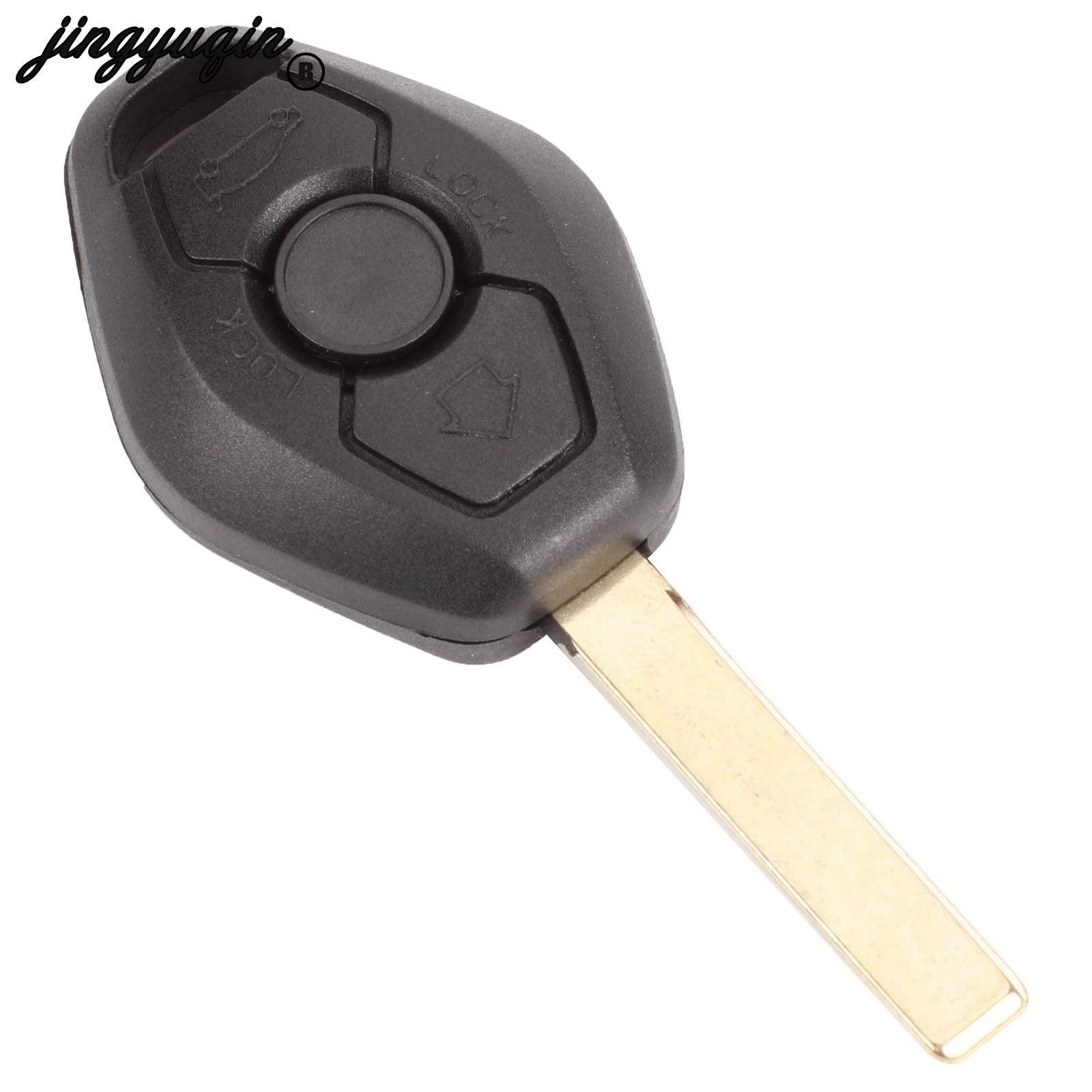 jingyuqin 3 Button Remote Car Key Case Shell Cover For BMW 1 3 5 6 7 Series X3 X5 Z3 Z4 325 325i 330 330i 525 hu58/hu92