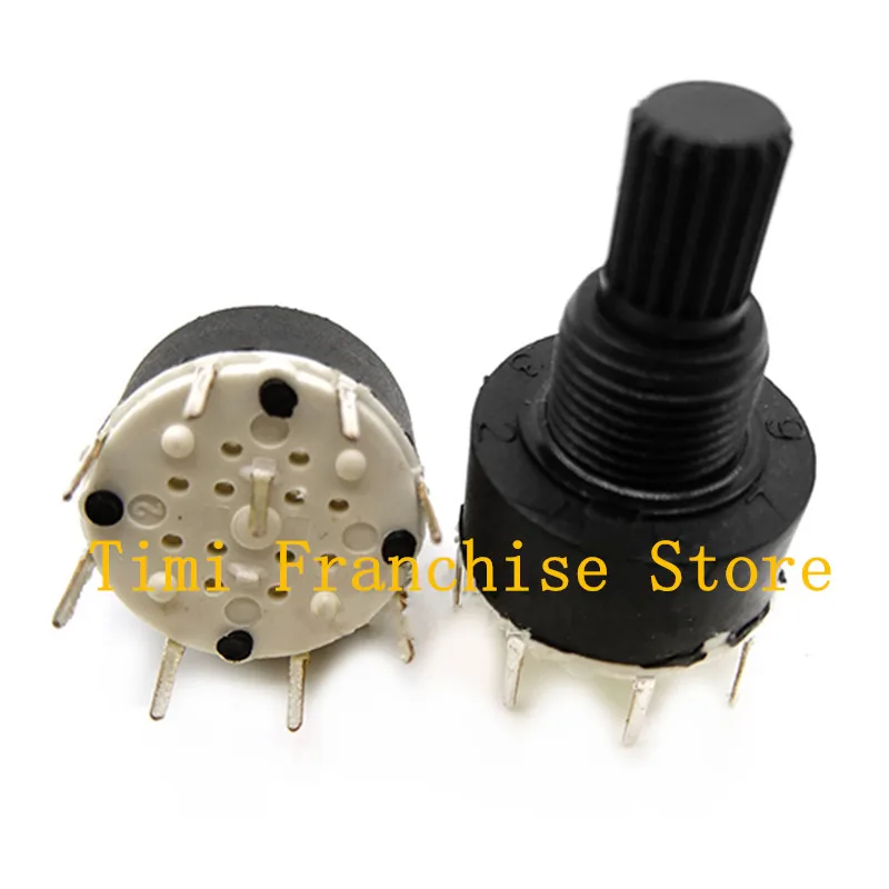 5PCS SR16MM 2 Pole 3 2 Pole 4 position 1 Pole 5 1 Pole 6 1 Pole 8 Position 15MM Axis Band Switch SR16 16MM