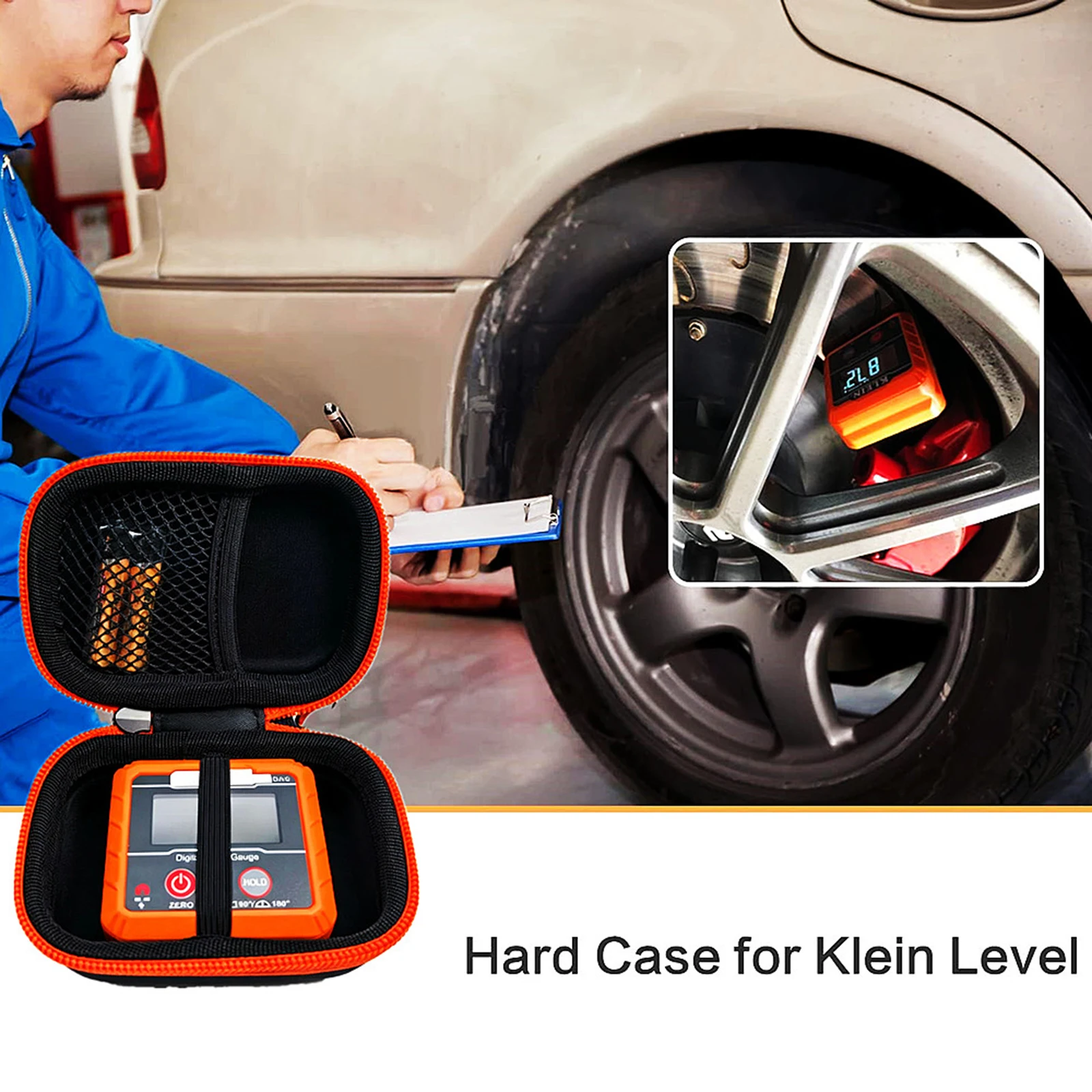 Travel Portable Tool Storage Organizer for KT Tools 935DAG Digital Level Angle Gauge Case Dust-proof