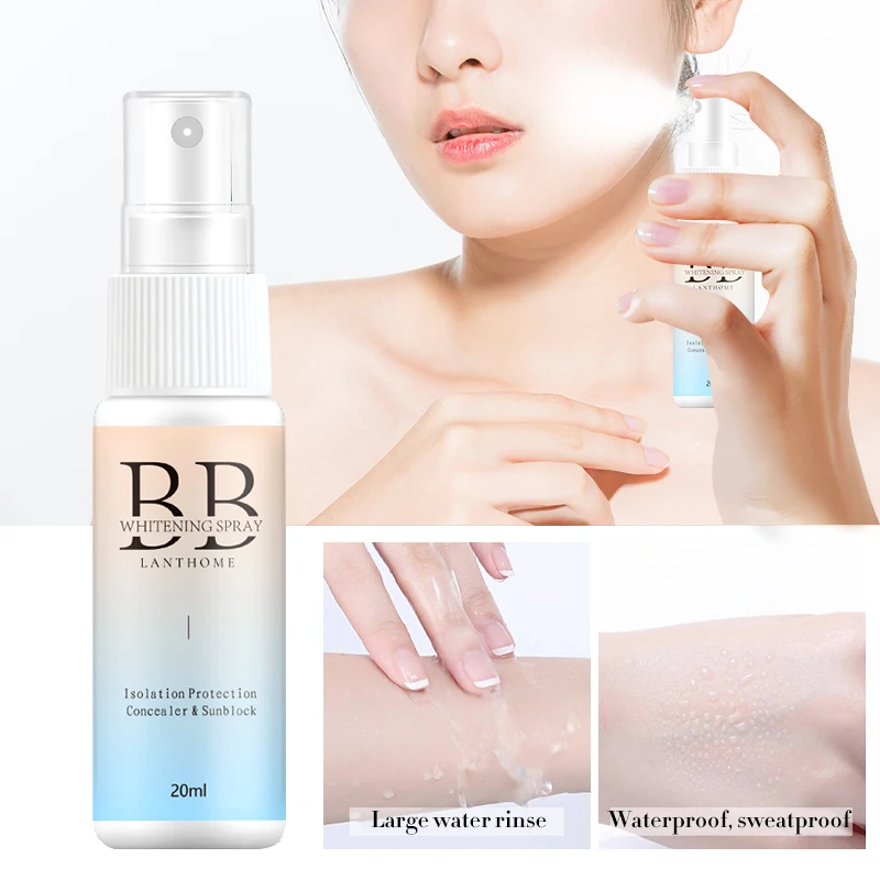 20ML BB Whitening Spray Skin Brightening Moisturizing BB Cream Face Foundation Nourishing Skin Care Beauty Cosmetics