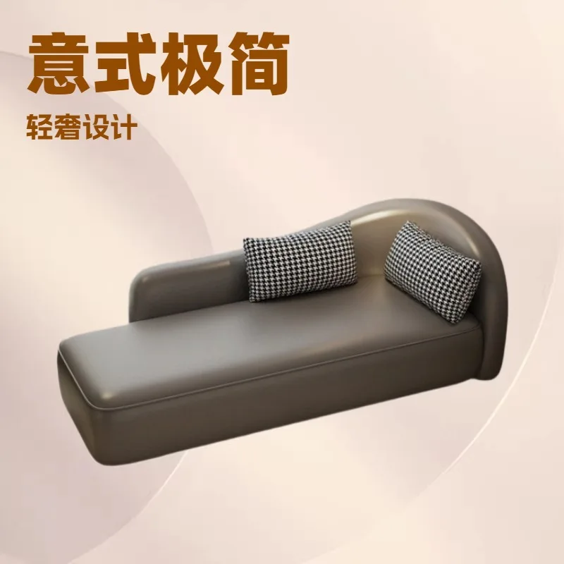 Cream wind living room curved sofa bedroom room bed and breakfast chaise longue recliner