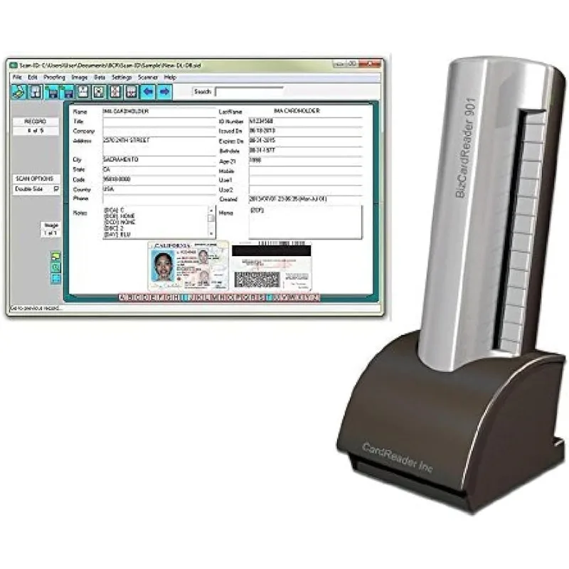 Medical Insurance Card and ID Card Scanner (w/Scan-ID LITE, for Windows)