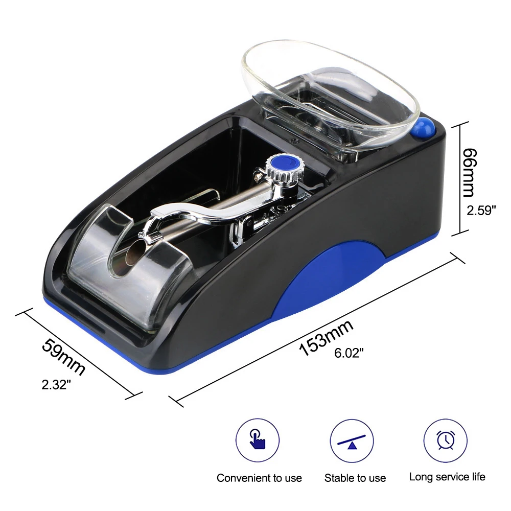 DIY Electric Automatic Cigarette Rolling Machine Injector Maker Tobacco Roller Smoking Tool EU US Plug view 6