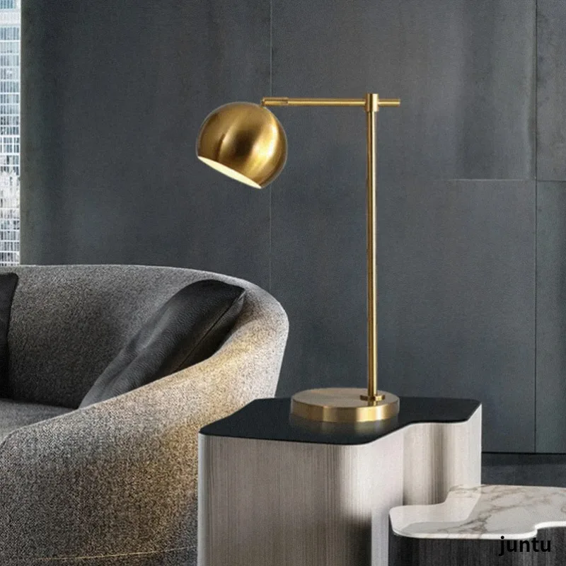 Gold Industrial Table light Vintage Desk Lamp Reading Lamp Bedroom Living Room Office LED Nightstand Lamp With E27 Holder