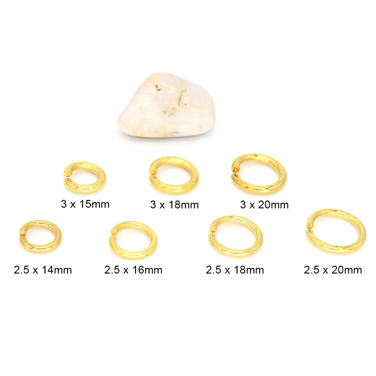 20pcs Solid brass jump ring Open O rings seam Round Leather craft bag Garments shoes Jewelry finding repair connectors