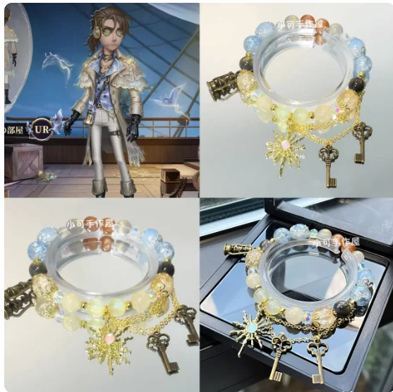 Anime Identity ⅤNaib Subedar Handmade Bracelet Unisex Hand Chain Pendant Bracelets Accessories Cosplay Props Birthday Gifts XK