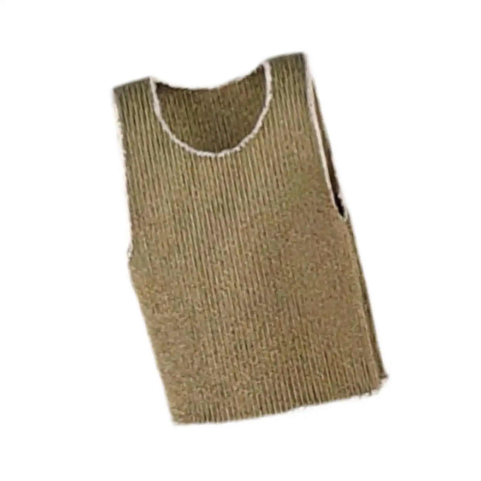 1/18 Figure Vest Fabric Miniature Clothing for Female Action Figures Doll Accessories Dollhouse Outfit