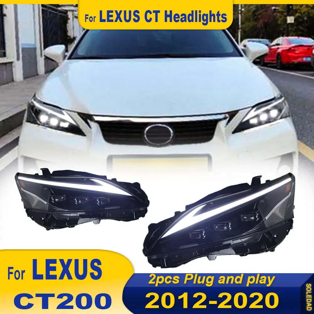 

Автомобильные фары для Lexus CT200 2013-2020 CT200H: Проекционные линзы, динамические светодиодные ДХО, аксессуары для авто