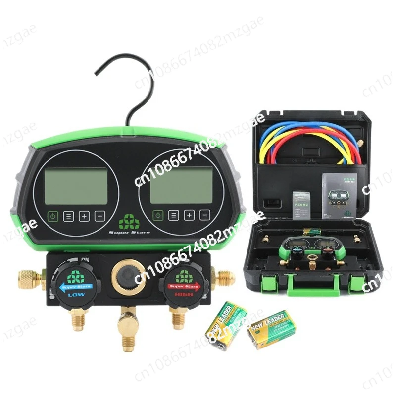 

ST-B268D Electronic Fluorination Meter Visual Digital Display Double Meter Refrigerant Pressure Evacuation