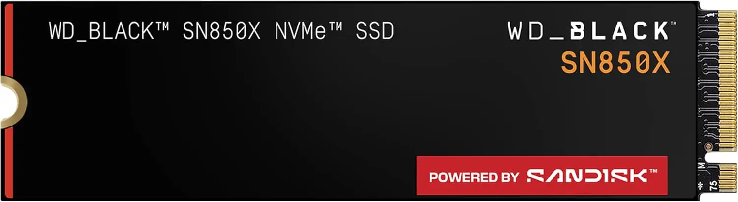 

WD_Black SN850X 8TB NVMe SSD - M.2 2280, скорость чтения до 7 ГБ/с, скорость записи до 6 ГБ/с, для игр, высокопроизводительный внутренний накопитель