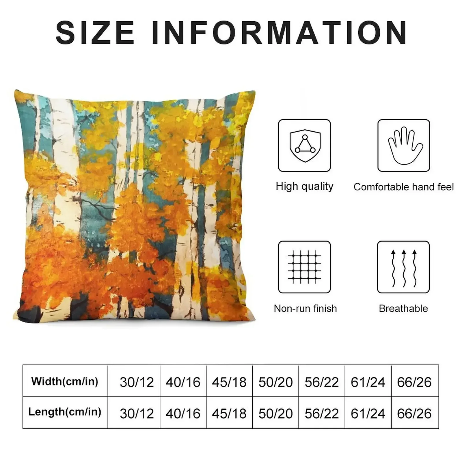 Autumn in the aspens Throw Pillow ornamental pillows Pillowcase Cushion Throw Pillow Covers pillow